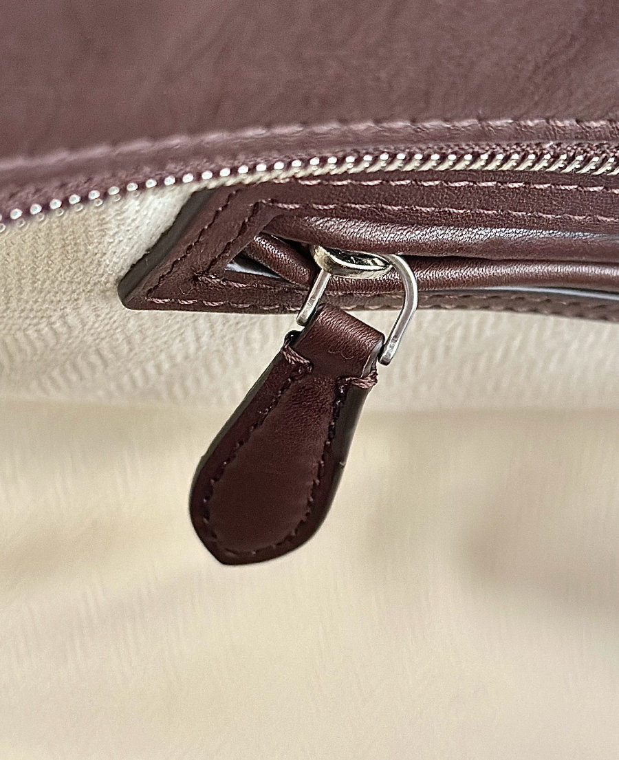 The Row Marlo 14 Mason Calf Leather Top Handle Bag 더 로우 말로 14 메이슨 카프 레더 토트백 36cm 8