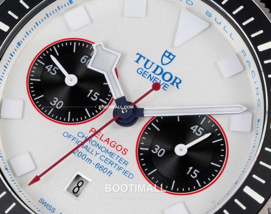 TUDOR Pelagos FXD Chronograph 튜더 펠라고스 FXD 크로노그래프 알링기 레드불 레이싱 화이트 다이얼 M25807KN-0001 13