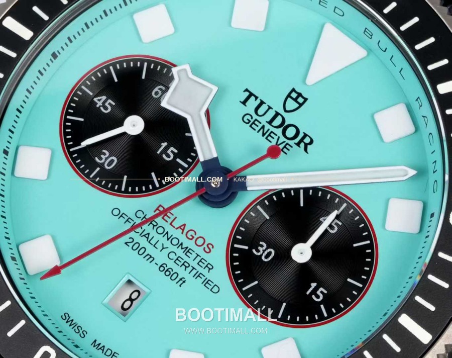 TUDOR Pelagos FXD Chronograph 튜더 펠라고스 FXD 크로노그래프 알링기 레드불 레이싱 민트 다이얼 M25807KN-0001 4