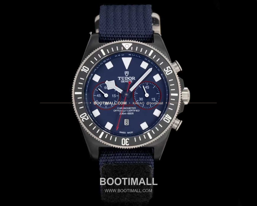 TUDOR Pelagos FXD Chronograph 튜더 펠라고스 FXD 크로노그래프 알링기 레드불 레이싱 네이비 다이얼 M25807KN-0001 1