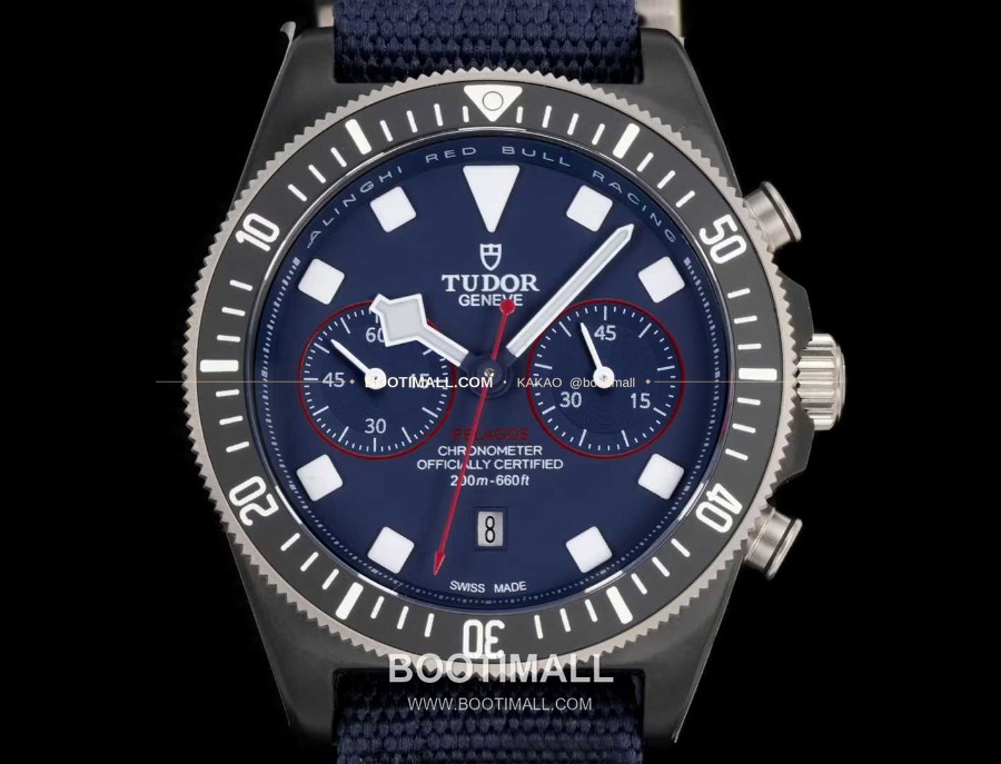 TUDOR Pelagos FXD Chronograph 튜더 펠라고스 FXD 크로노그래프 알링기 레드불 레이싱 네이비 다이얼 M25807KN-0001 2