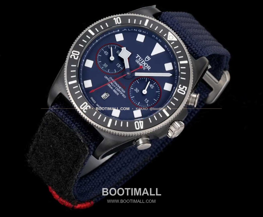 TUDOR Pelagos FXD Chronograph 튜더 펠라고스 FXD 크로노그래프 알링기 레드불 레이싱 네이비 다이얼 M25807KN-0001 5
