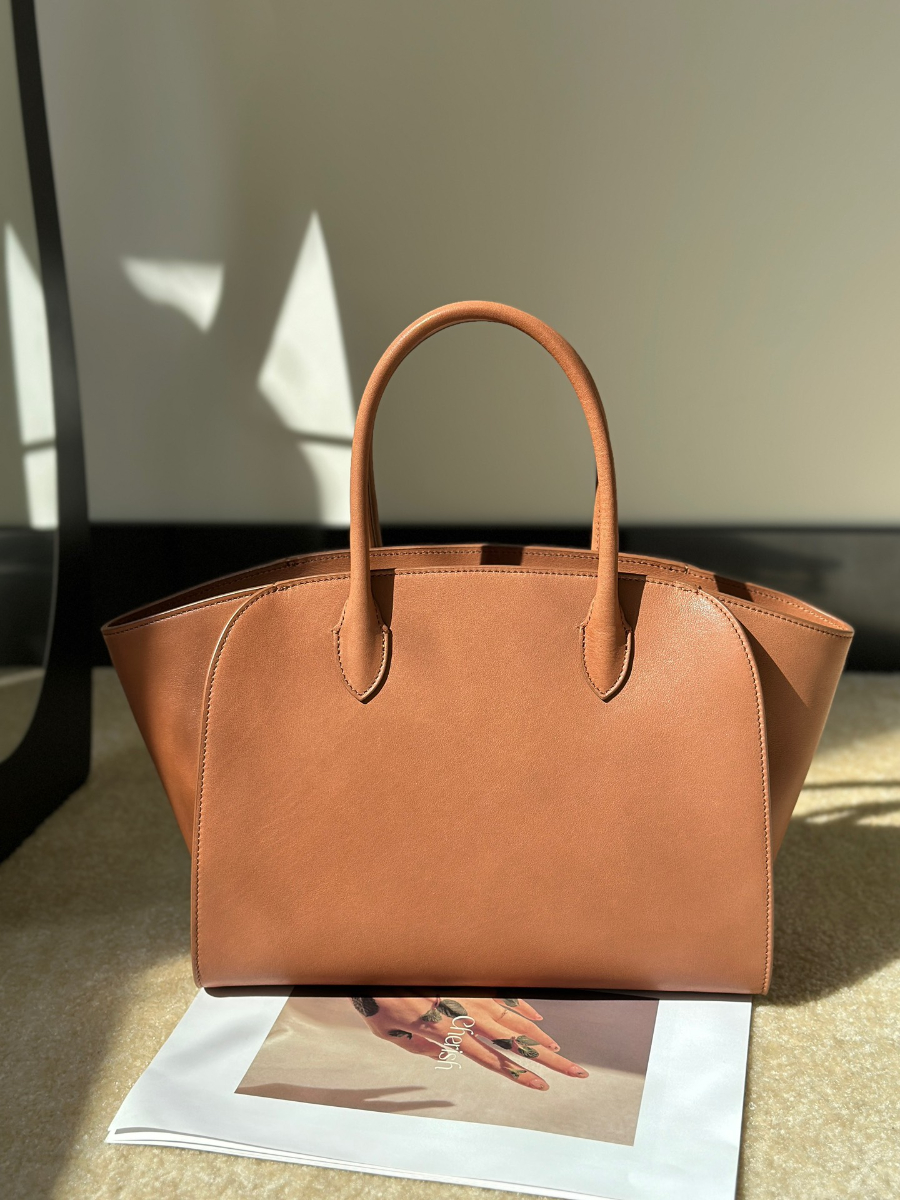 The Row Marlo 12 Bag 말로 12 토트백 마소니 송아지가죽 브라운 29.5cm 1