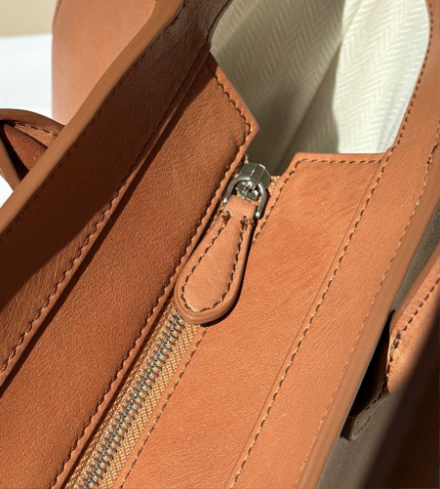 The Row Marlo 12 Bag 말로 12 토트백 마소니 송아지가죽 브라운 29.5cm 5