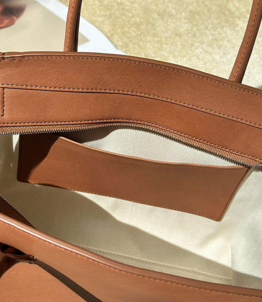 The Row Marlo 12 Bag 말로 12 토트백 마소니 송아지가죽 브라운 29.5cm 8