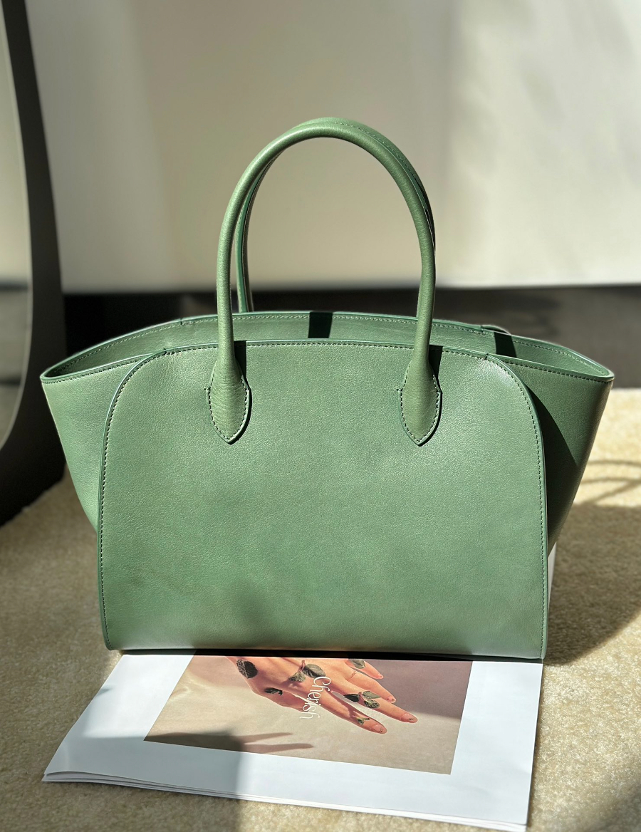 The Row Marlo 12 Bag 말로 12 토트백 마소니 송아지가죽 그린 29.5cm 1