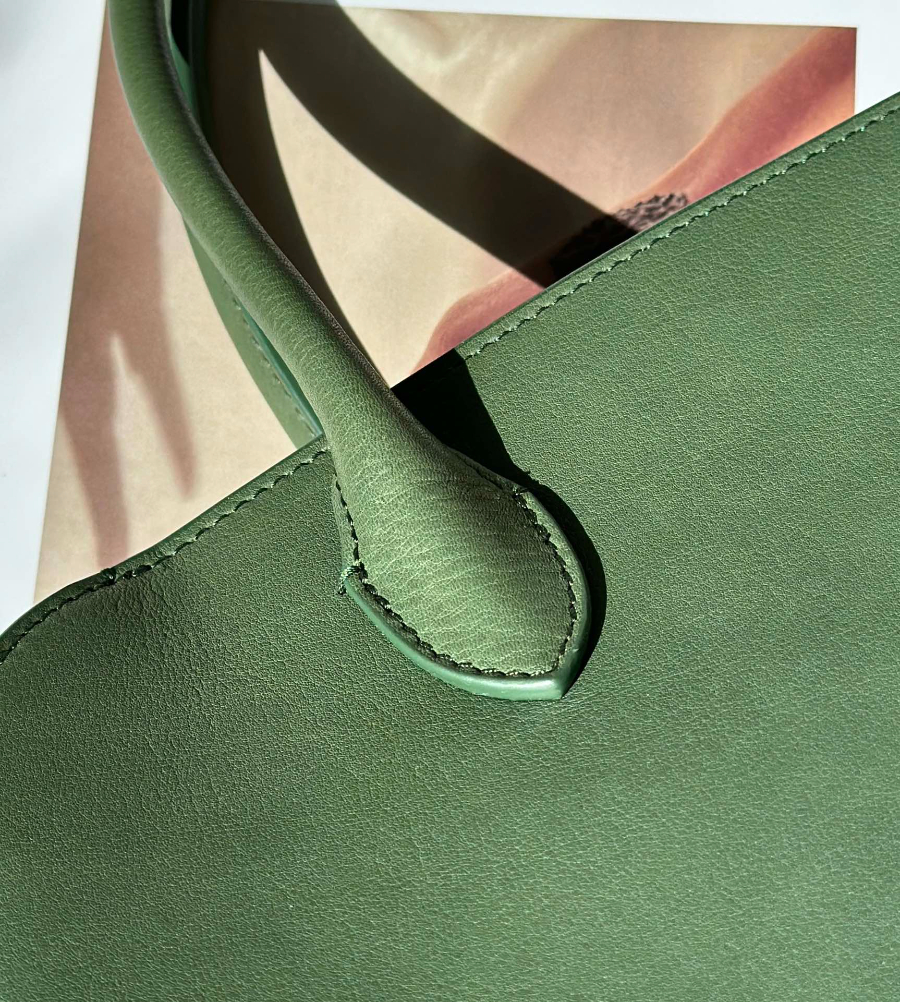 The Row Marlo 12 Bag 말로 12 토트백 마소니 송아지가죽 그린 29.5cm 4