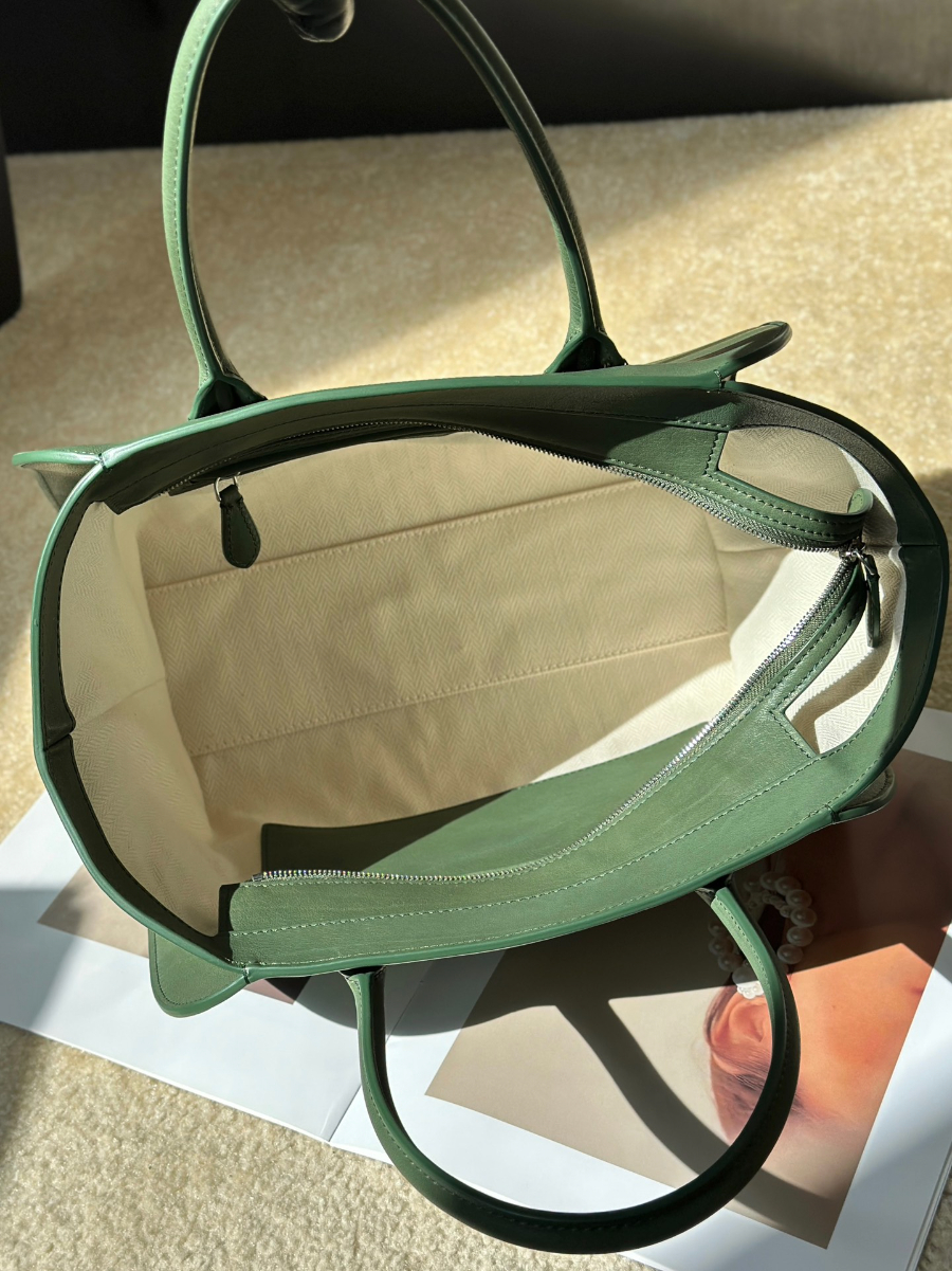 The Row Marlo 12 Bag 말로 12 토트백 마소니 송아지가죽 그린 29.5cm 9