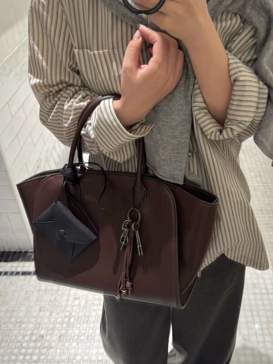 The Row Marlo 12 Bag 말로 12 토트백 마소니 송아지가죽 커피브라운 29.5cm 5