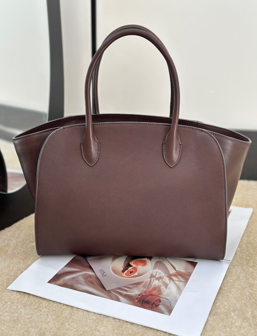 The Row Marlo 12 Bag 말로 12 토트백 마소니 송아지가죽 커피브라운 29.5cm 10