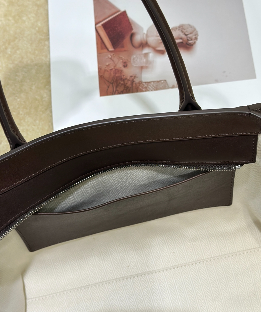 The Row Marlo 12 Bag 말로 12 토트백 마소니 송아지가죽 커피브라운 29.5cm 17