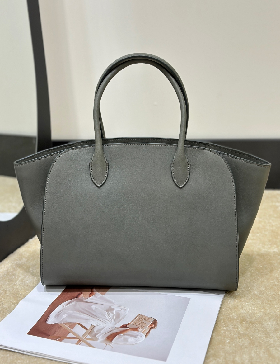 The Row Marlo 12 Bag 말로 12 토트백 마소니 송아지가죽 그레이 29.5cm 1