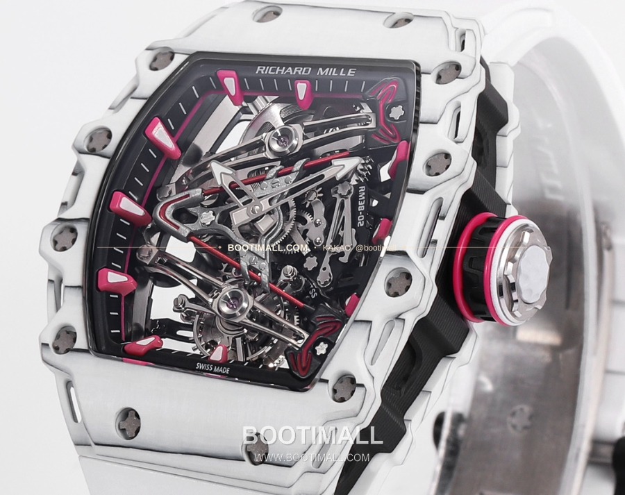 Richard Mille RM 38-02 Tourbillon Bubba Watson Pink Quartz TPT 리차드 밀 RM 38-02 투르비용 버바 왓슨 핑크 메뉴얼 TPT 2