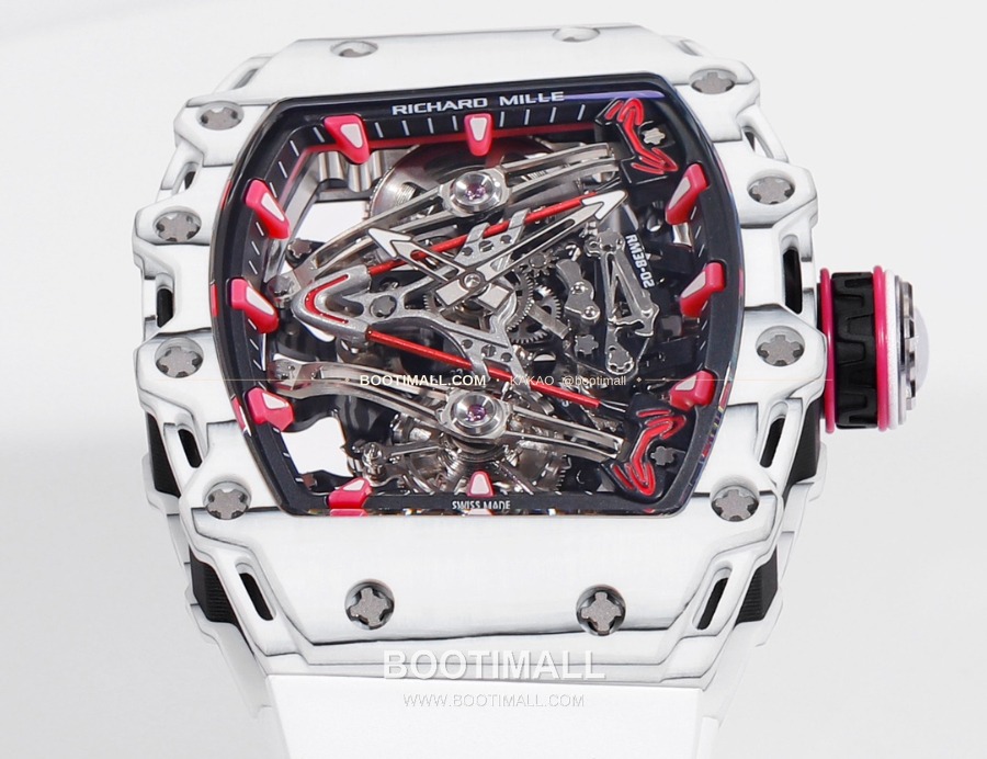 Richard Mille RM 38-02 Tourbillon Bubba Watson Pink Quartz TPT 리차드 밀 RM 38-02 투르비용 버바 왓슨 핑크 메뉴얼 TPT 3