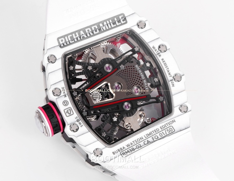 Richard Mille RM 38-02 Tourbillon Bubba Watson Pink Quartz TPT 리차드 밀 RM 38-02 투르비용 버바 왓슨 핑크 메뉴얼 TPT 5