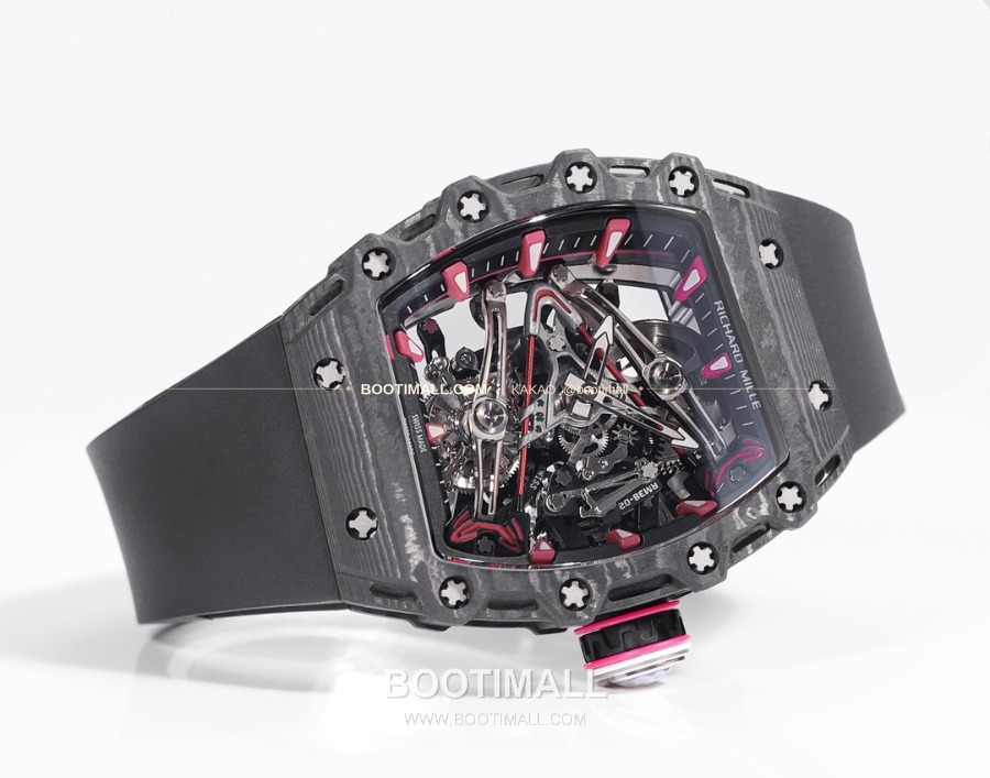 Richard Mille RM 38-02 Tourbillon Bubba Watson Pink Carbon TPT 리차드 밀 RM 38-02 투르비용 버바 왓슨 핑크 카본 TPT 2