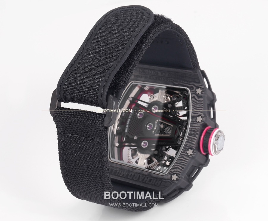 Richard Mille RM 38-02 Tourbillon Bubba Watson Pink Carbon TPT 리차드 밀 RM 38-02 투르비용 버바 왓슨 핑크 카본 TPT 페브릭밴드 9