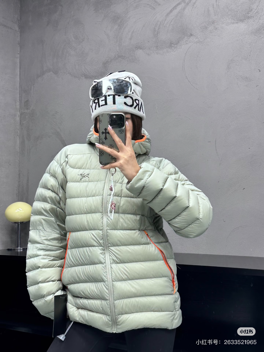 ARC’TERYX Cerium 850FP Hooded Down Jacket 아크테릭스 세륨 850FP 후드 다운 재킷 카키오렌지 11