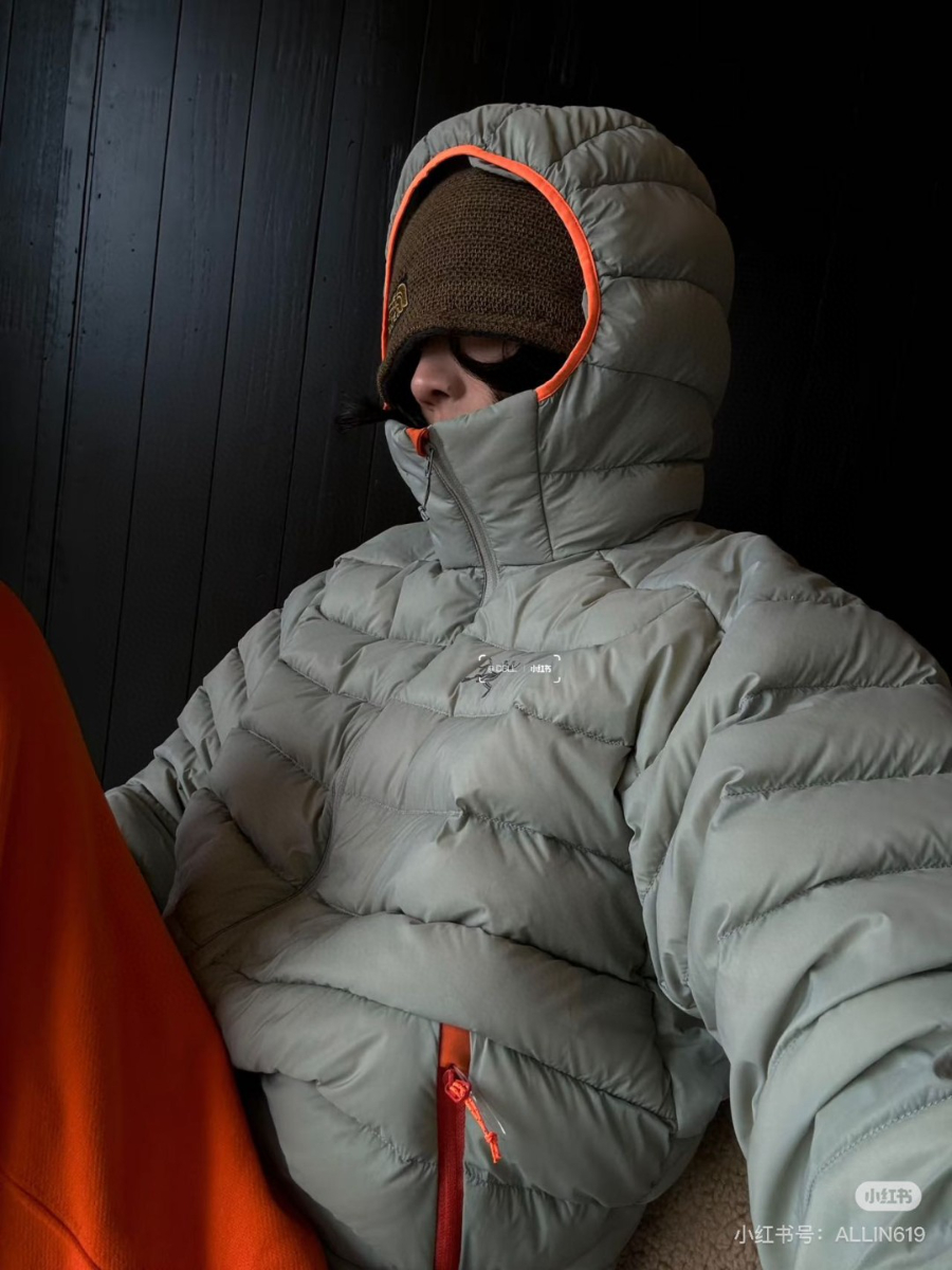 ARC’TERYX Cerium 850FP Hooded Down Jacket 아크테릭스 세륨 850FP 후드 다운 재킷 카키오렌지 8