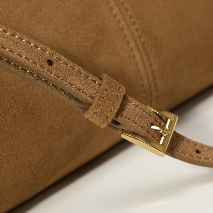 PRADA Soft Lux Suede Leather Top Handle Bag 프라다 소프트 럭스 스웨이드 레더 토트백 브라운 1BA426 32cm 8