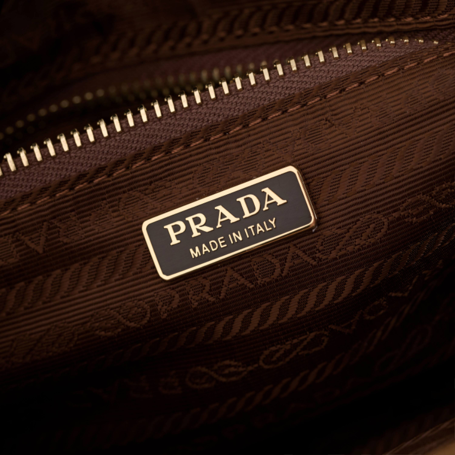 PRADA Soft Lux Suede Leather Top Handle Bag 프라다 소프트 럭스 스웨이드 레더 토트백 브라운 1BA426 32cm 17