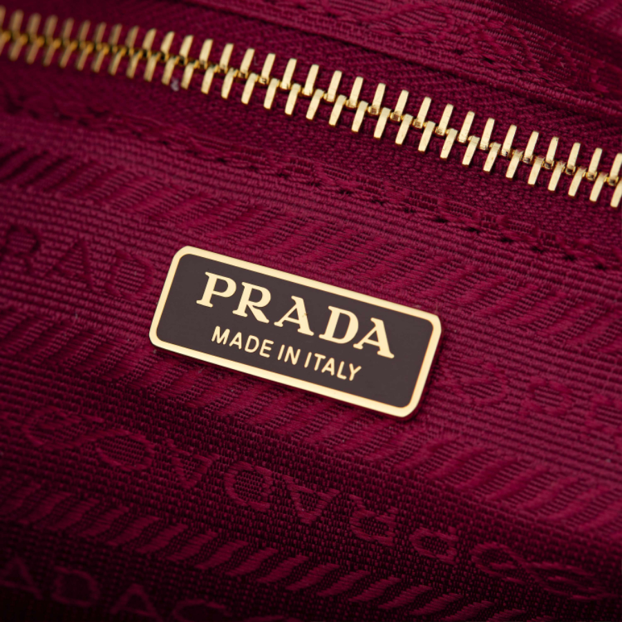 PRADA Soft Lux Suede Leather Top Handle Bag 프라다 소프트 럭스 스웨이드 레더 토트백 체리핑크  1BA426 32cm 4