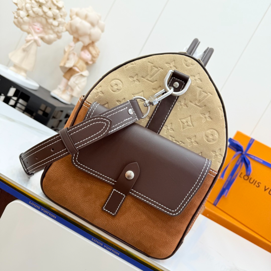 Louis Vuitton Keepall Bandoulière 50 루이비통 키폴 반둘리에 50 M26127 패치워크 가죽 & 모노그램 50cm 4