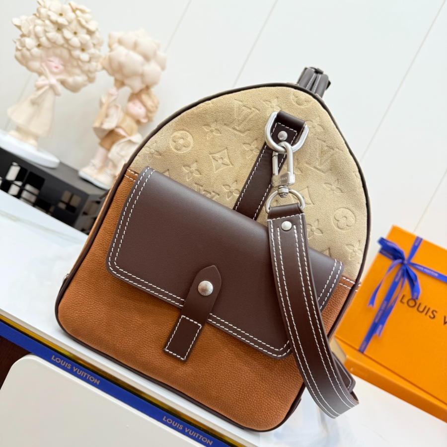 Louis Vuitton Keepall Bandoulière 50 루이비통 키폴 반둘리에 50 M26127 패치워크 가죽 & 모노그램 50cm 5