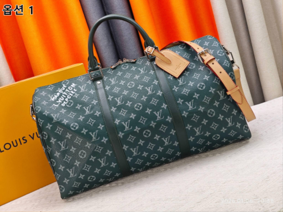 Louis Vuitton Keepall Bandoulière 50 Monogram Heritage 캔버스 트래블 백 루이비통 키폴 반둘리에 50 M26864 / M26865 / M26866 50cm 1