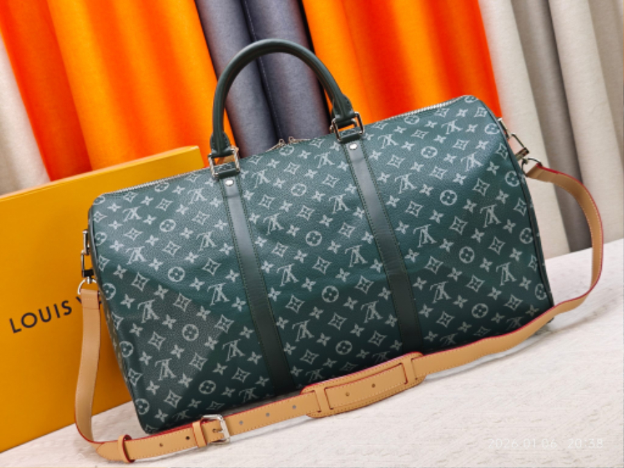 Louis Vuitton Keepall Bandoulière 50 Monogram Heritage 캔버스 트래블 백 루이비통 키폴 반둘리에 50 M26864 / M26865 / M26866 50cm 4