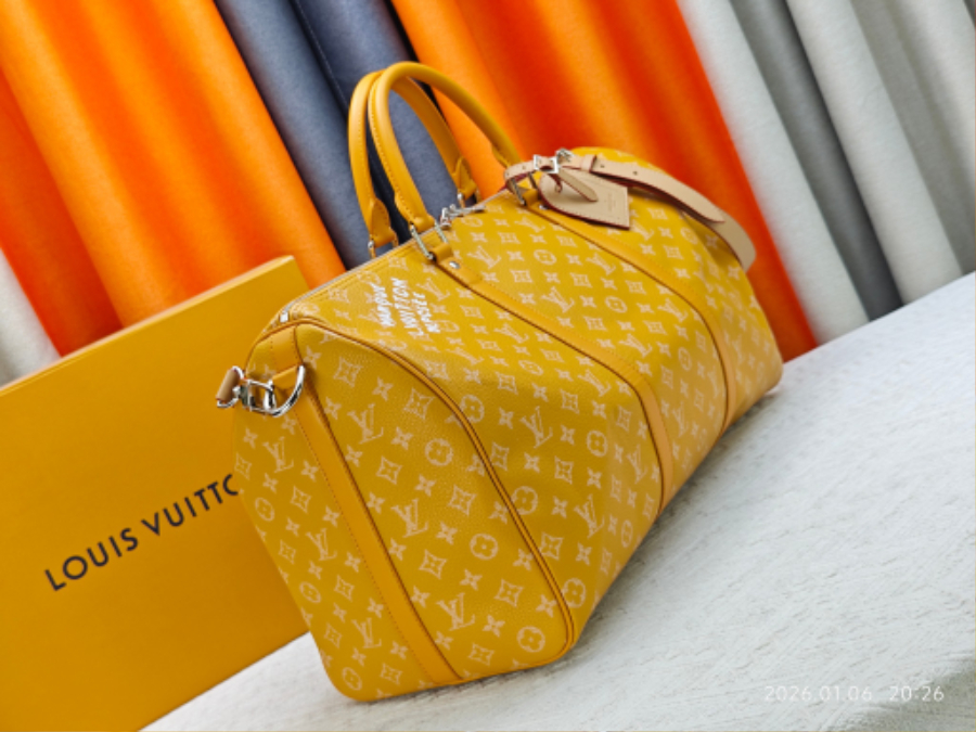 Louis Vuitton Keepall Bandoulière 50 Monogram Heritage 캔버스 트래블 백 루이비통 키폴 반둘리에 50 M26864 / M26865 / M26866 50cm 12