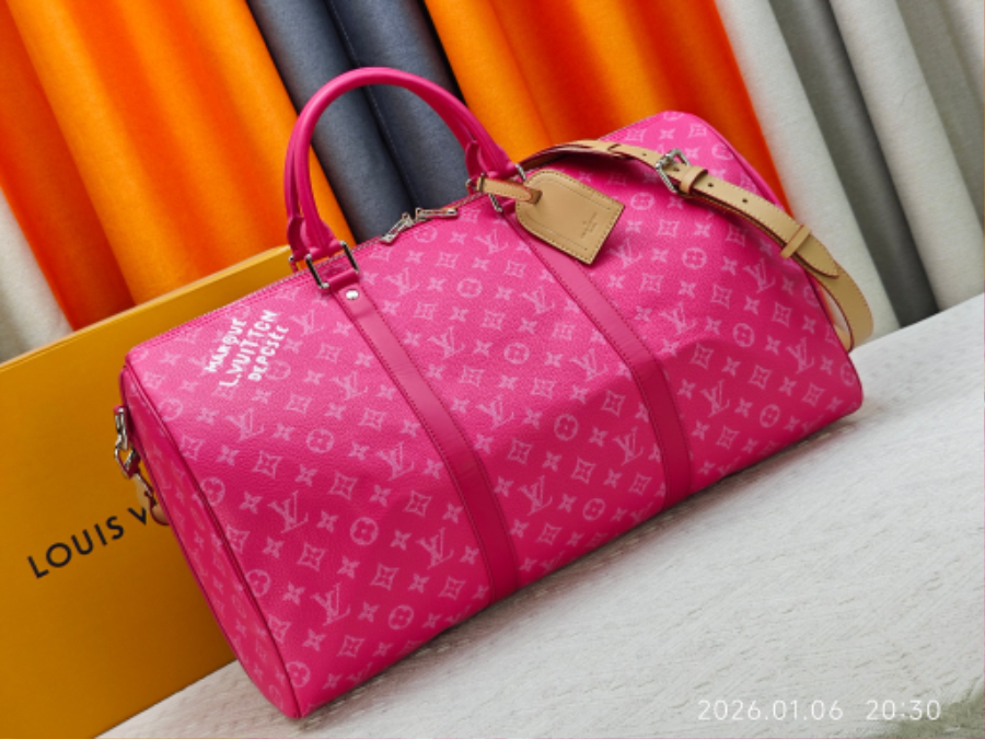 Louis Vuitton Keepall Bandoulière 50 Monogram Heritage 캔버스 트래블 백 루이비통 키폴 반둘리에 50 M26864 / M26865 / M26866 네이비 50cm 11