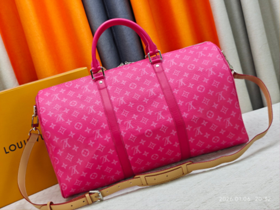 Louis Vuitton Keepall Bandoulière 50 Monogram Heritage 캔버스 트래블 백 루이비통 키폴 반둘리에 50 M26864 / M26865 / M26866 네이비 50cm 13