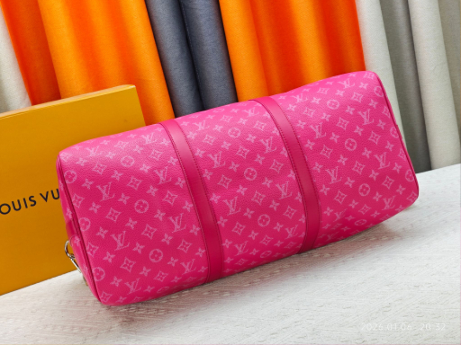 Louis Vuitton Keepall Bandoulière 50 Monogram Heritage 캔버스 트래블 백 루이비통 키폴 반둘리에 50 M26864 / M26865 / M26866 네이비 50cm 14