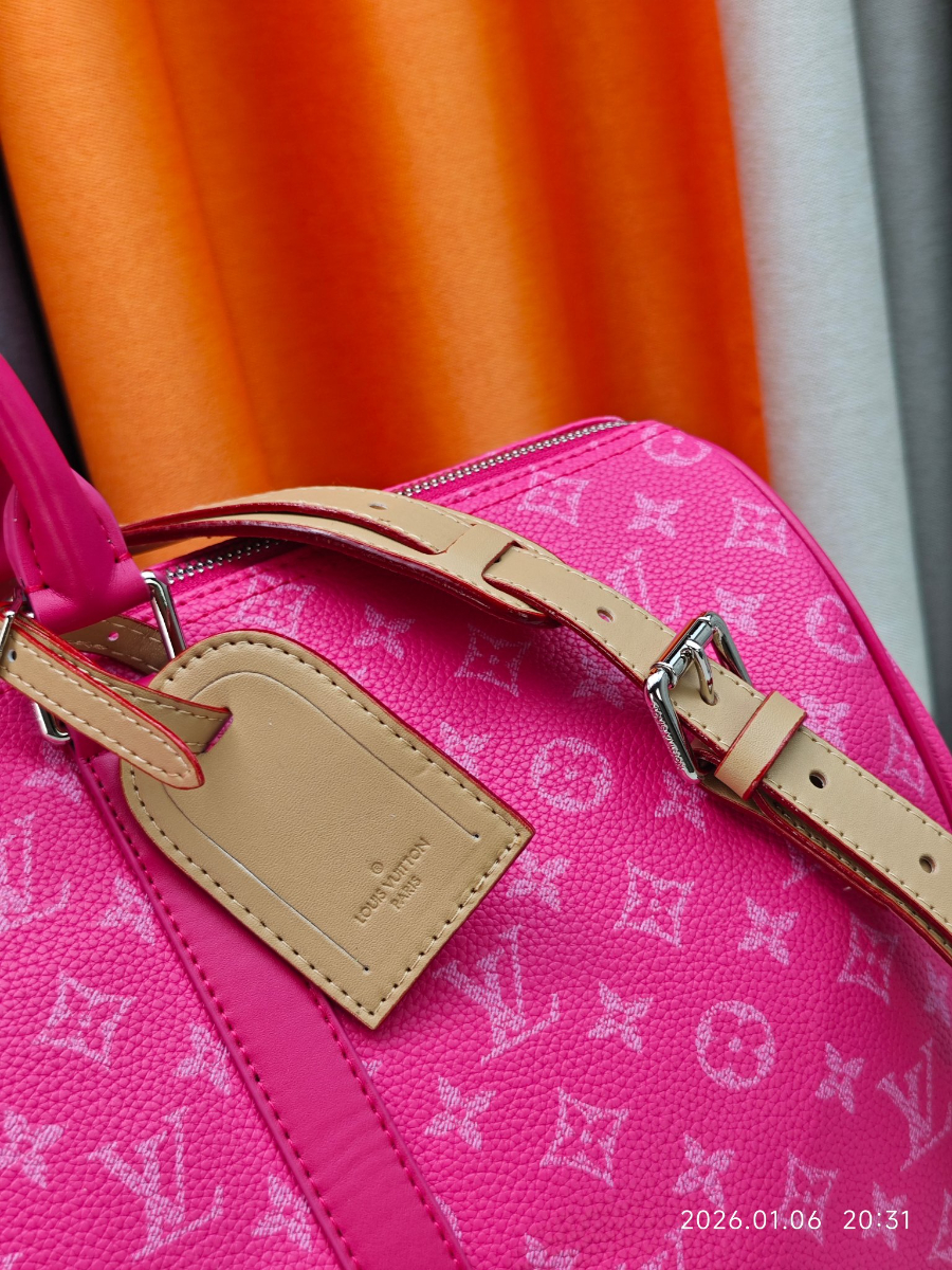 Louis Vuitton Keepall Bandoulière 50 Monogram Heritage 캔버스 트래블 백 루이비통 키폴 반둘리에 50 M26864 / M26865 / M26866 네이비 50cm 15