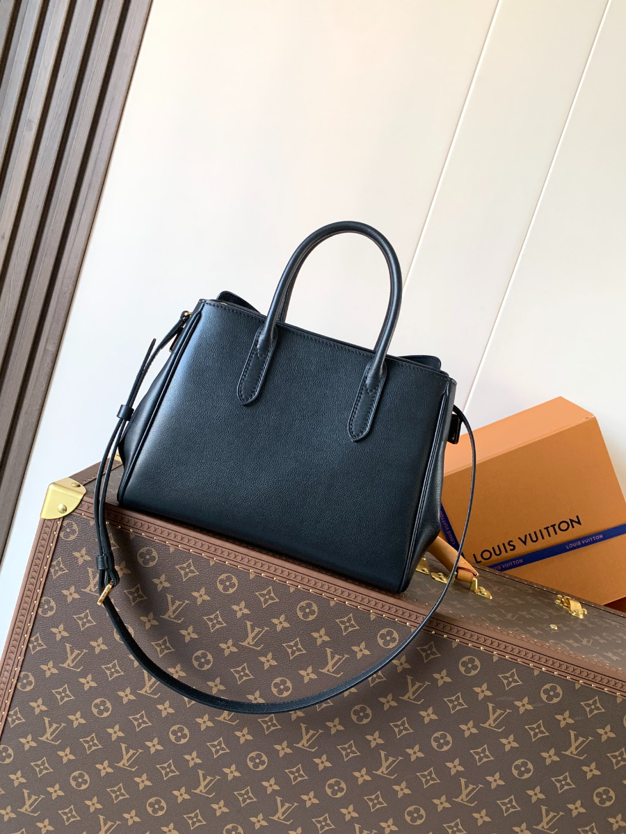 Louis Vuitton Vendôme PM Taurillon Leather 루이비통 방돔 PM 토리옹 가죽 토트백 M27040 / M26502 블랙 28.5cm 4