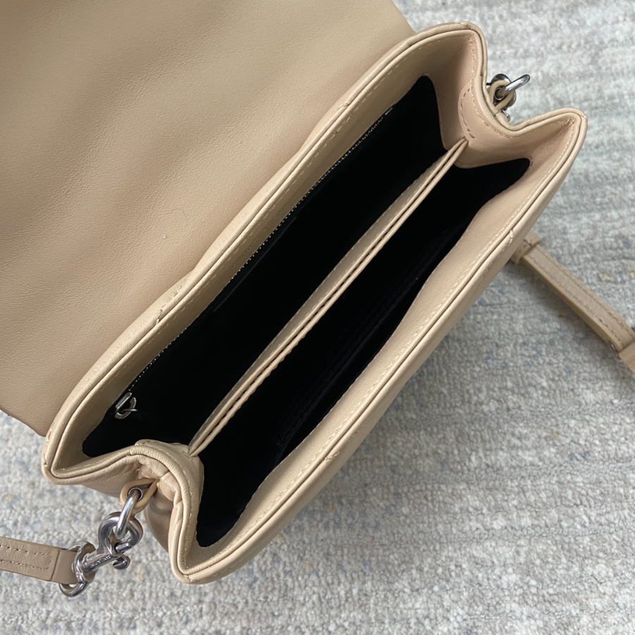 Saint Laurent Lou Lou Toy Quilted Leather Bag 생로랑 루루 토이 퀼티드 레더 숄더백 467072 20cm 핑크 10