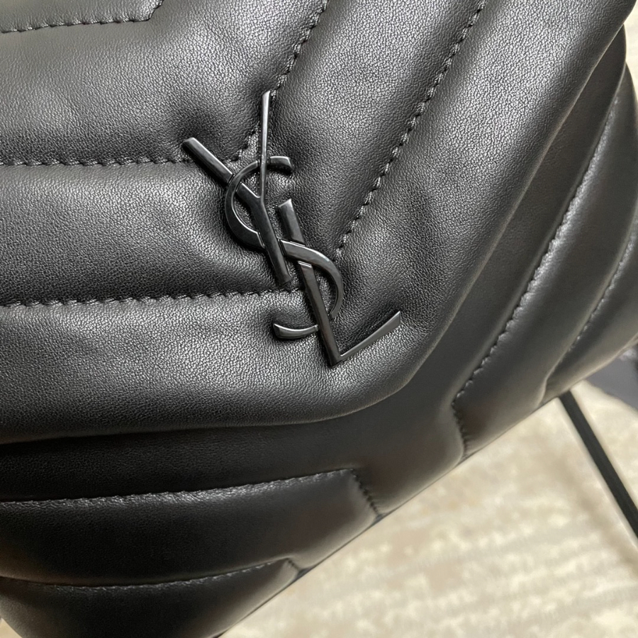 Saint Laurent Lou Lou Toy Quilted Leather Bag 생로랑 루루 토이 퀼티드 레더 숄더백 467072 20cm 블랙 9