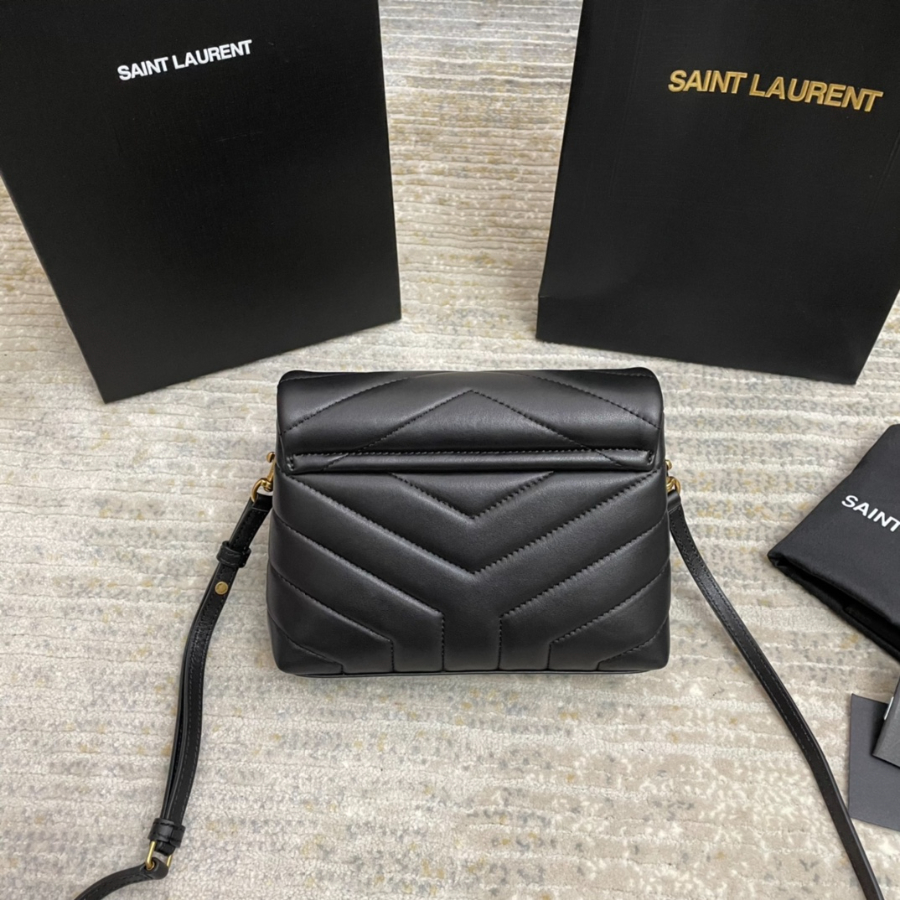 Saint Laurent Lou Lou Toy Quilted Leather Bag 생로랑 루루 토이 퀼티드 레더 숄더백 467072 20cm 금장블랙 2