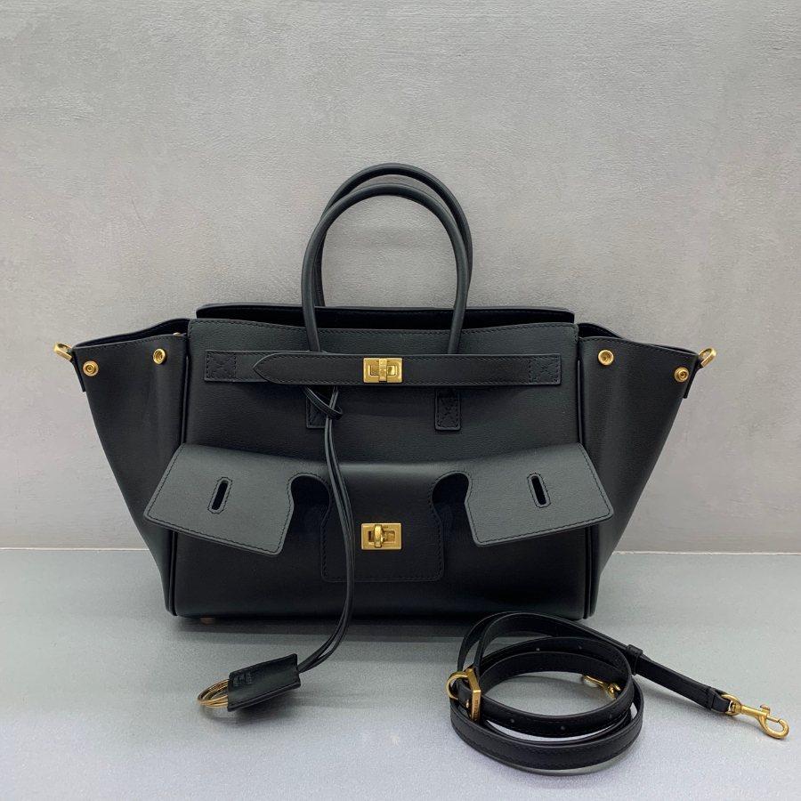 Balenciaga Bel Air Small 발렌시아가 벨에어 스몰 탑핸들백 78989 블랙 금장 30cm 9