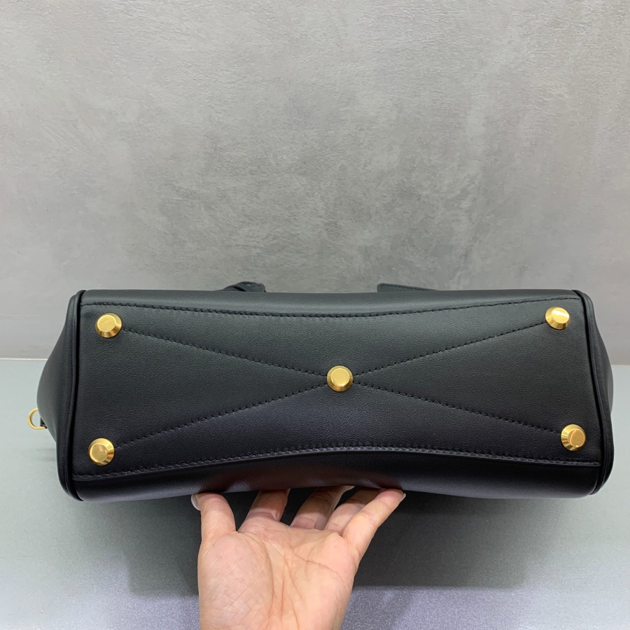 Balenciaga Bel Air Small 발렌시아가 벨에어 스몰 탑핸들백 78989 블랙 금장 30cm 11