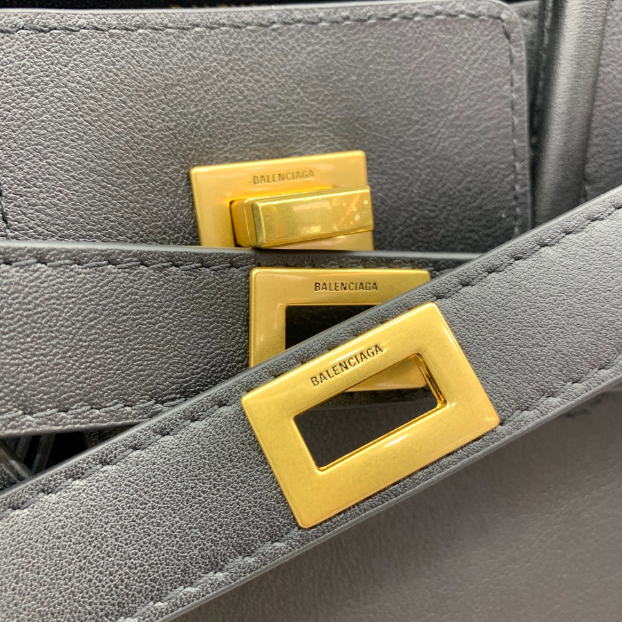 Balenciaga Bel Air Small 발렌시아가 벨에어 스몰 탑핸들백 78989 블랙 금장 30cm 14