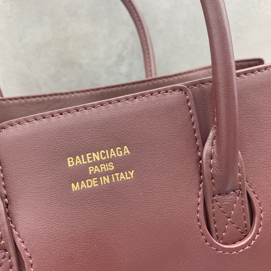 Balenciaga Bel Air Small 발렌시아가 벨에어 스몰 탑핸들백 78989 버건디 금장 30cm 14