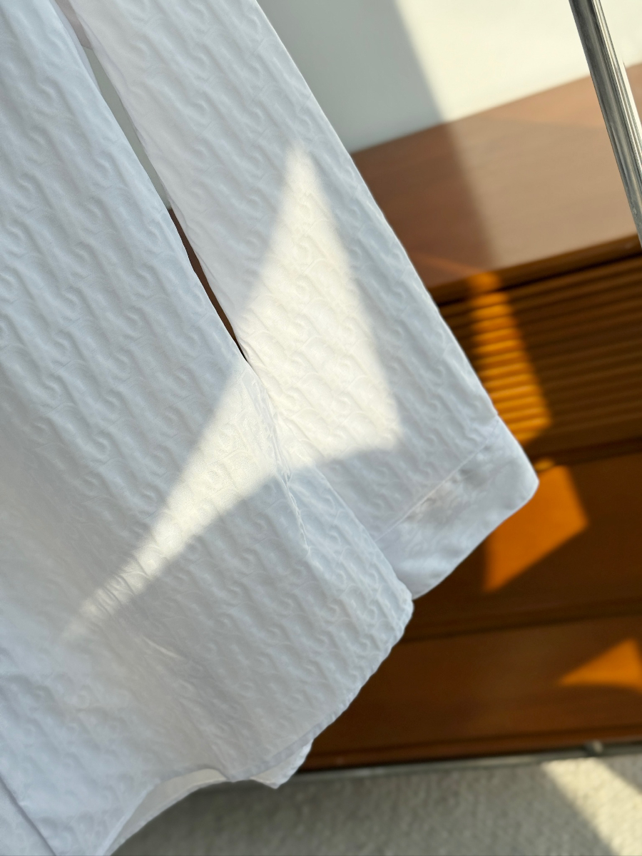 DIOR Textured Cotton Shirt 디올 텍스처드 코튼 셔츠 화이트 12