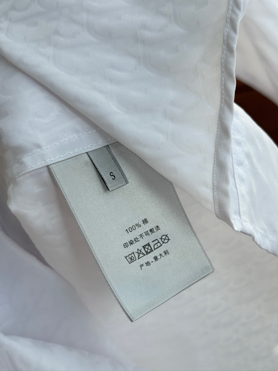 DIOR Textured Cotton Shirt 디올 텍스처드 코튼 셔츠 화이트 16