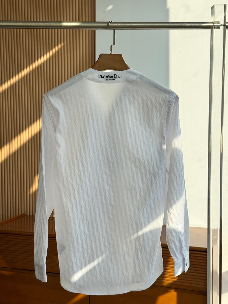 DIOR Textured Cotton Shirt 디올 텍스처드 코튼 셔츠 화이트 18