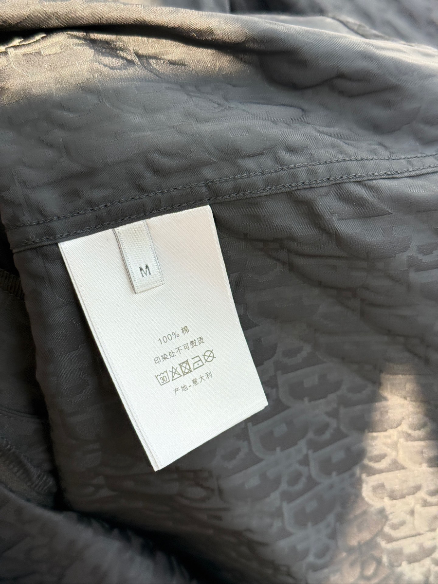 DIOR Textured Cotton Shirt 디올 텍스처드 코튼 셔츠 블랙 14