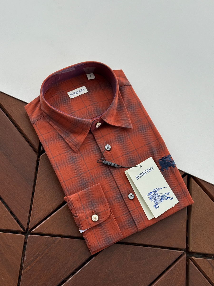 BURBERRY Solid Color Cotton Shirt 버버리 솔리드 컬러 코튼 셔츠 2