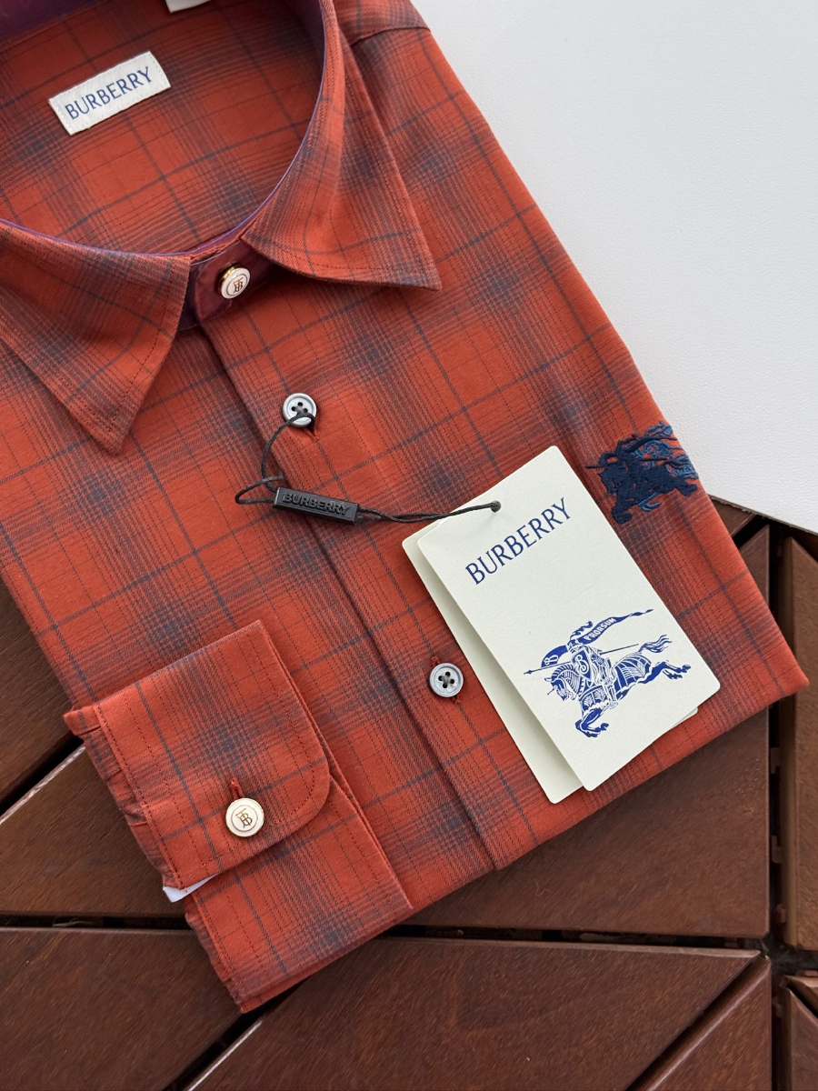 BURBERRY Solid Color Cotton Shirt 버버리 솔리드 컬러 코튼 셔츠 4