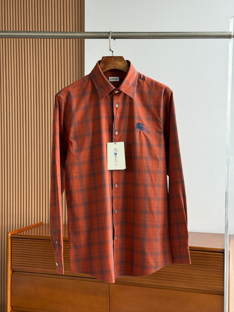 BURBERRY Solid Color Cotton Shirt 버버리 솔리드 컬러 코튼 셔츠 5